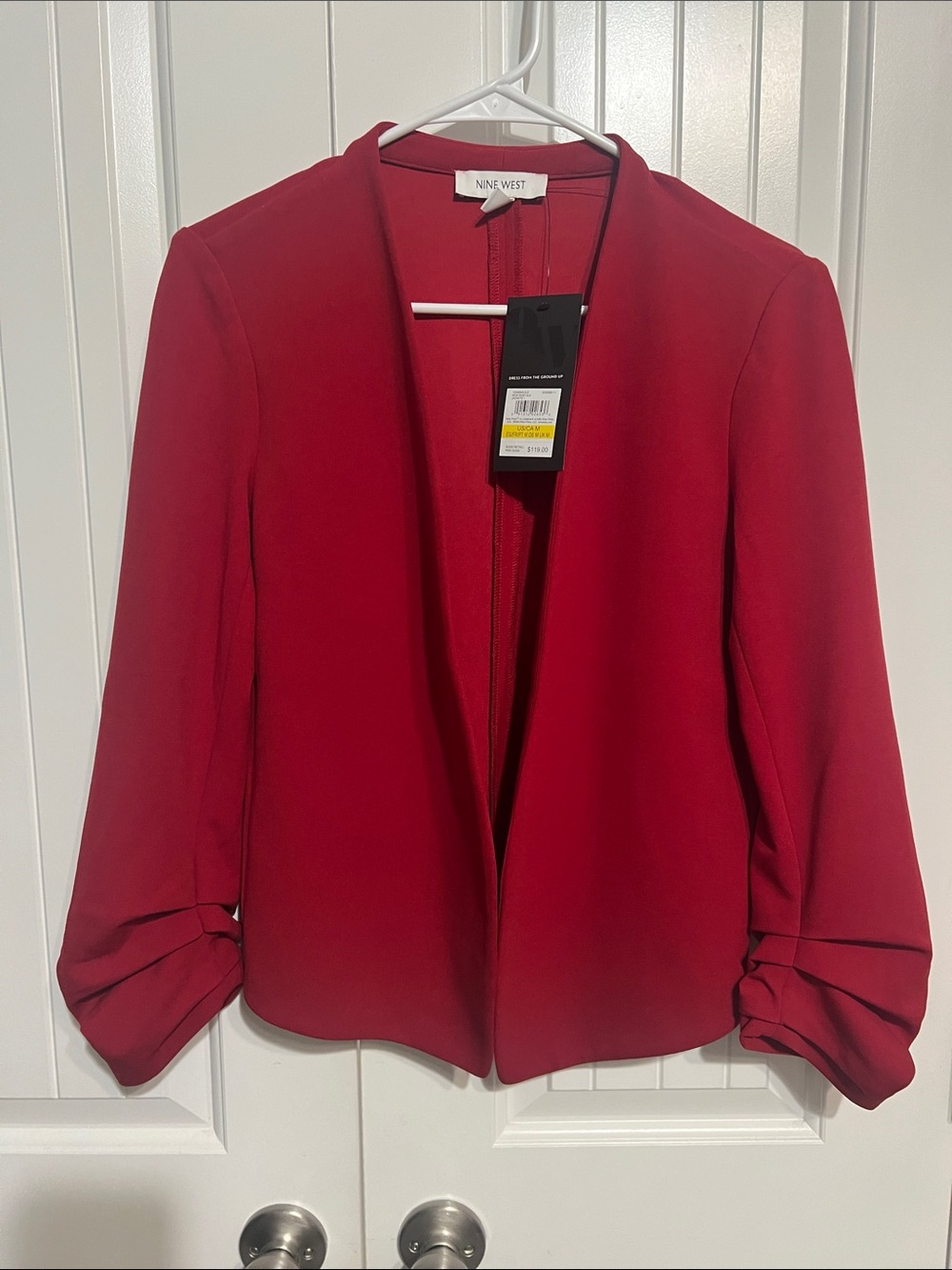 Nine West Crimson Open-Front Women's Blazer